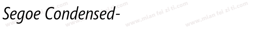 Segoe Condensed字体转换